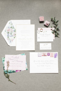 wedding invites and rings